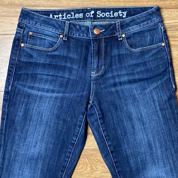 Articles of Society Kendra Baby Boot-cut Deep Sea Jeans - Picture 5 of 13